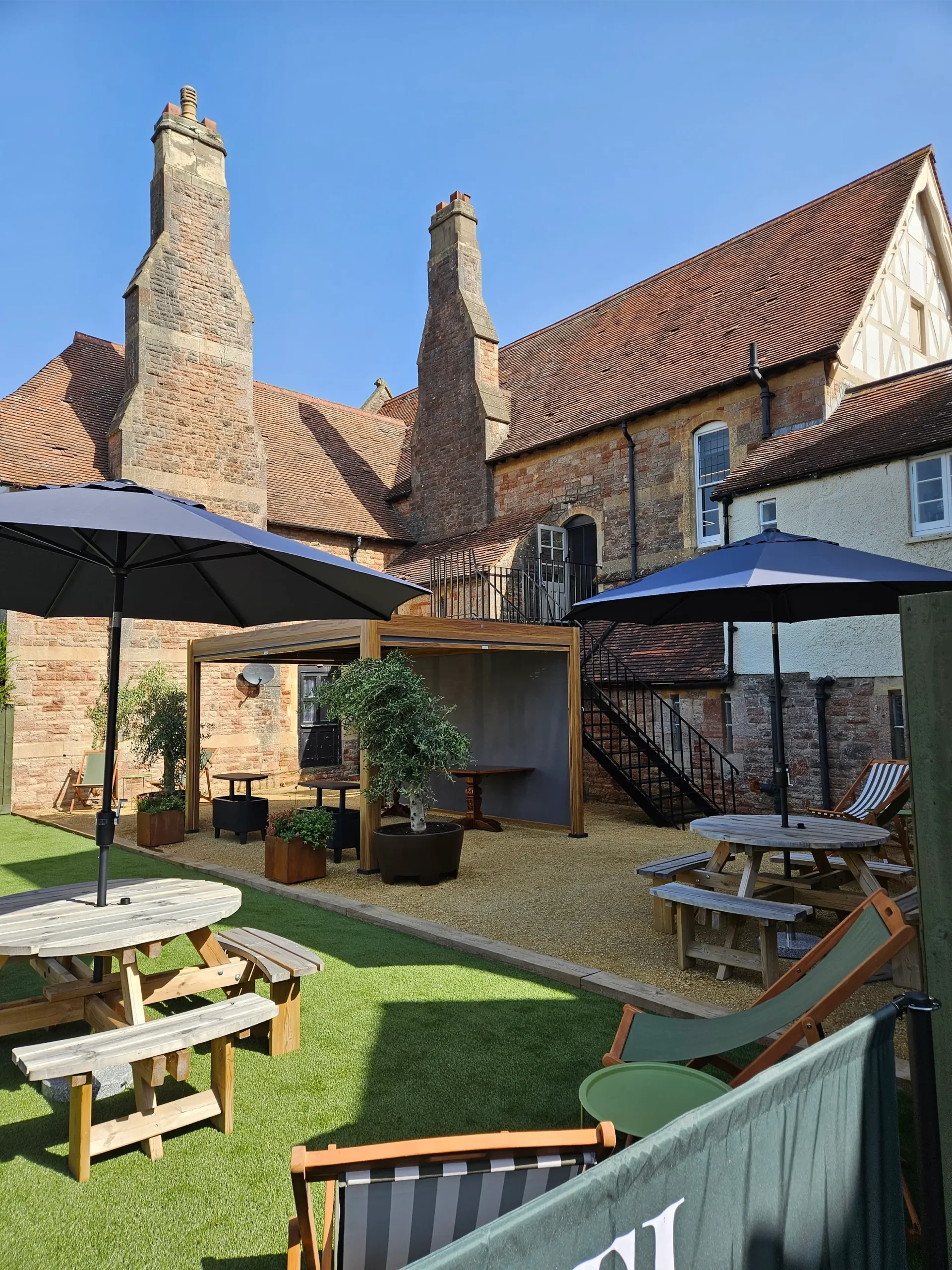 Temperance House, rear garden